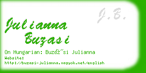 julianna buzasi business card